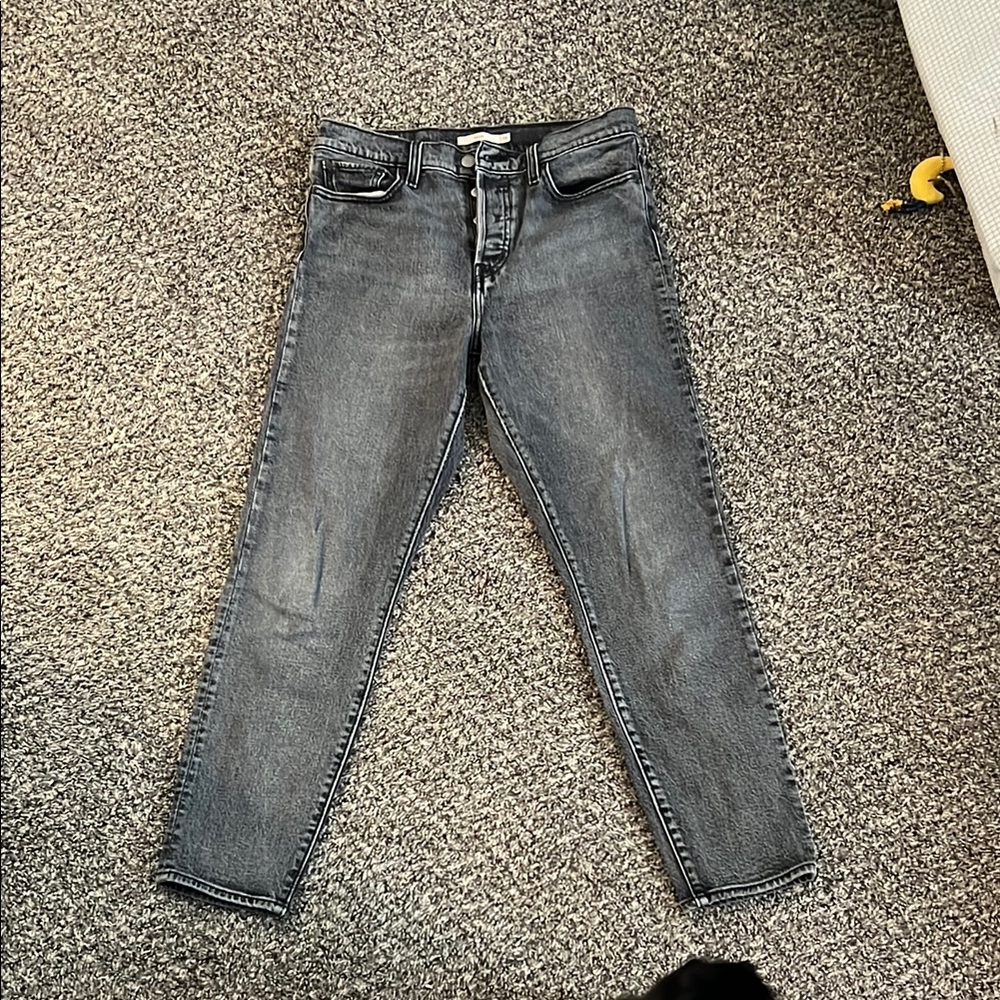 Grey LEVIS Ribcage Wedgie Jeans